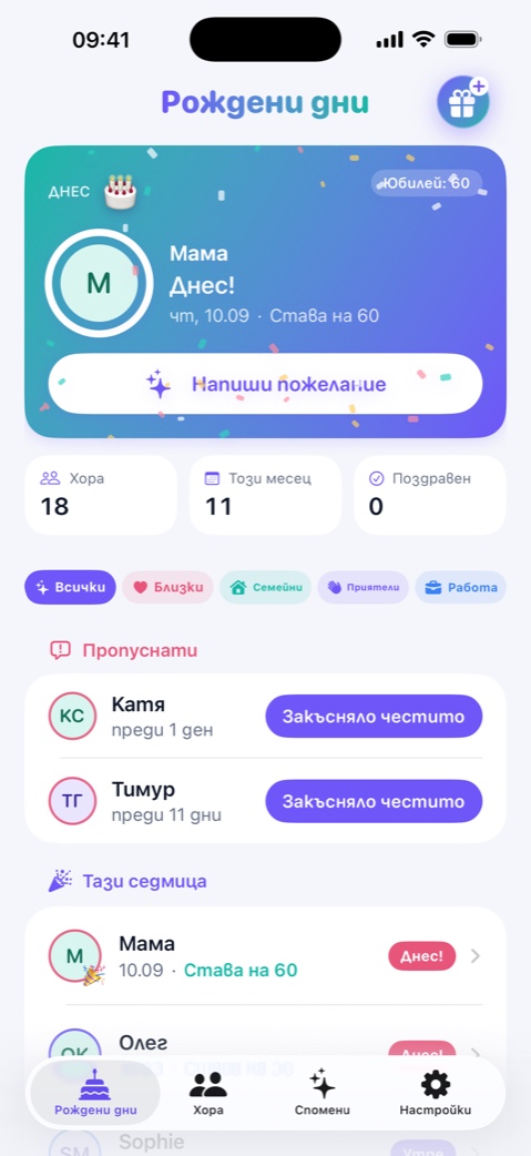 Candelina събира всички рождени дни, които имаш, отвсякъде, където ги пазиш, и се грижи да чуеш за тях навреме — докато още можеш да кажеш нещо истинско.