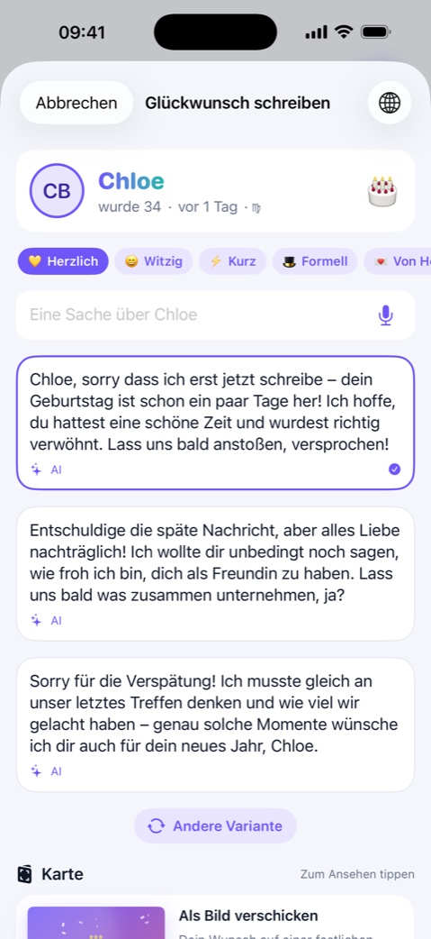 Jemanden verpasst? Lässt sich noch retten.