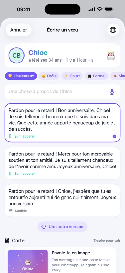 Tu as raté quelqu'un ? Ça se rattrape.